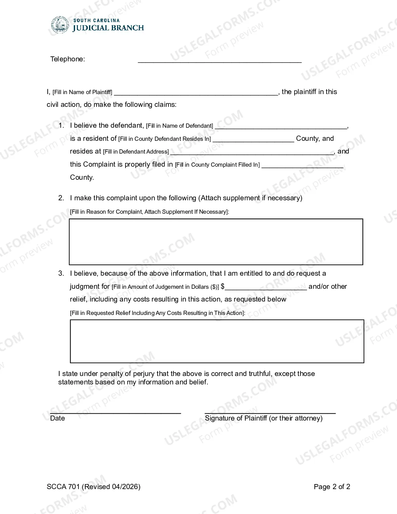 Preview Complaint