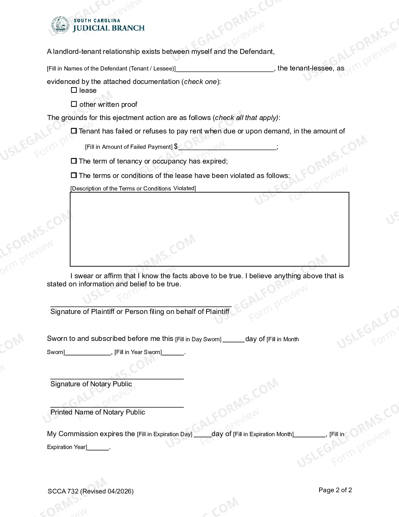 Preview Application for Ejectment
