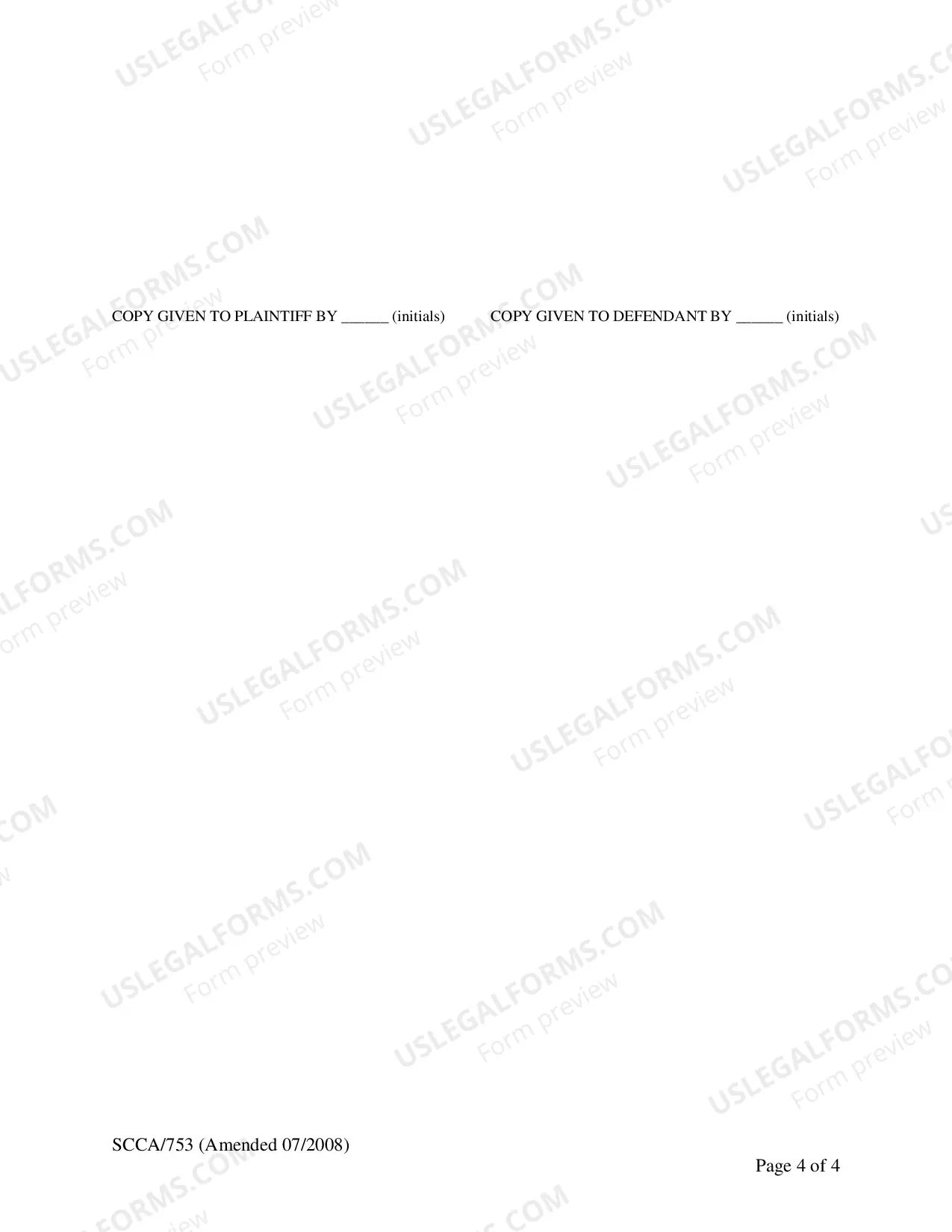 Preview Temporary (Ex Parte) Restraining Order