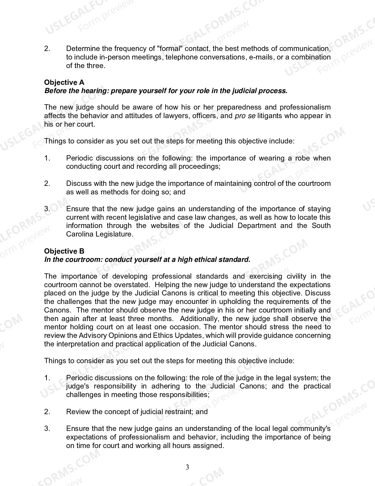 Preview Summary Court Judge Uniform Mentoring Plan