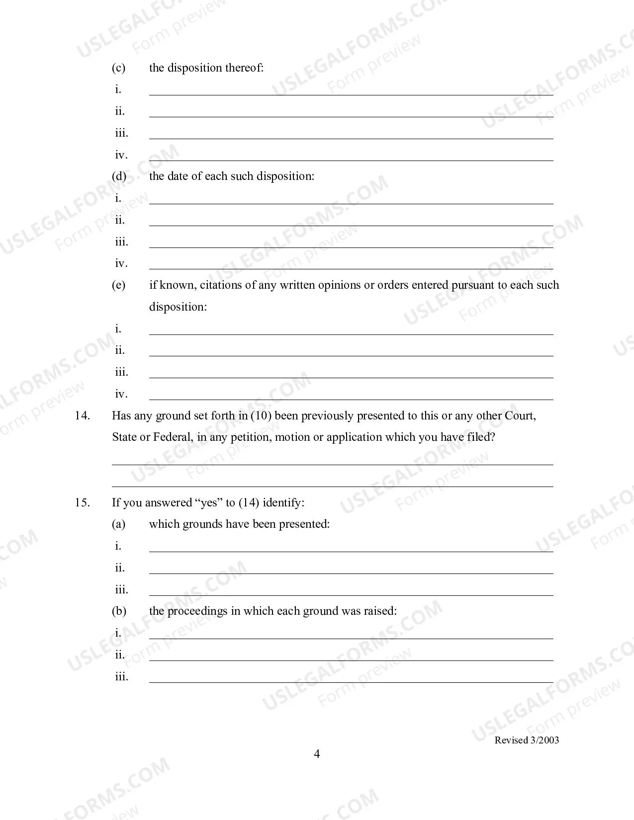 Preview Application for Post-Conviction Relief
