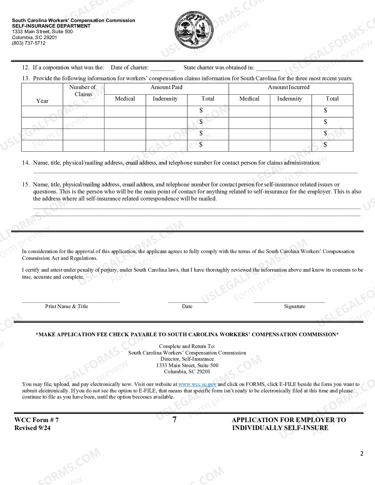 Preview Application To Individually Self-Insure