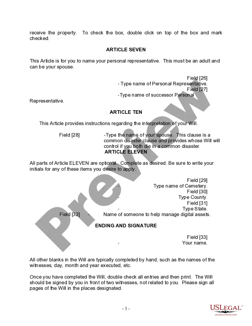 Preview Mutual Wills package with Last Wills and Testaments for Married Couple with No Children