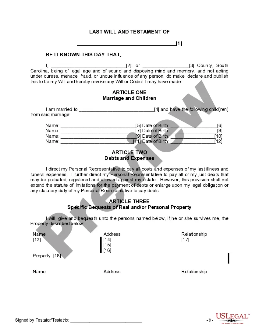 Preview Mutual Wills Package with Last Wills and Testaments for Married Couple with Minor Children