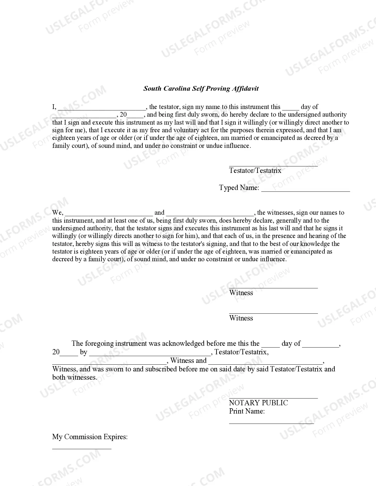 Preview Codicil to Will Form for Amending Your Will - Will Changes or Amendments