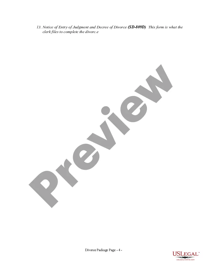 Get South Dakota No-Fault Uncontested Agreed Divorce Package for Dissolution of Marriage with Adult Children and with or without Property and Debts Preview South Dakota No-Fault Uncontested Agreed Divorce Package for Dissolution of Marriage with Adult Children and with or without Property and Debts