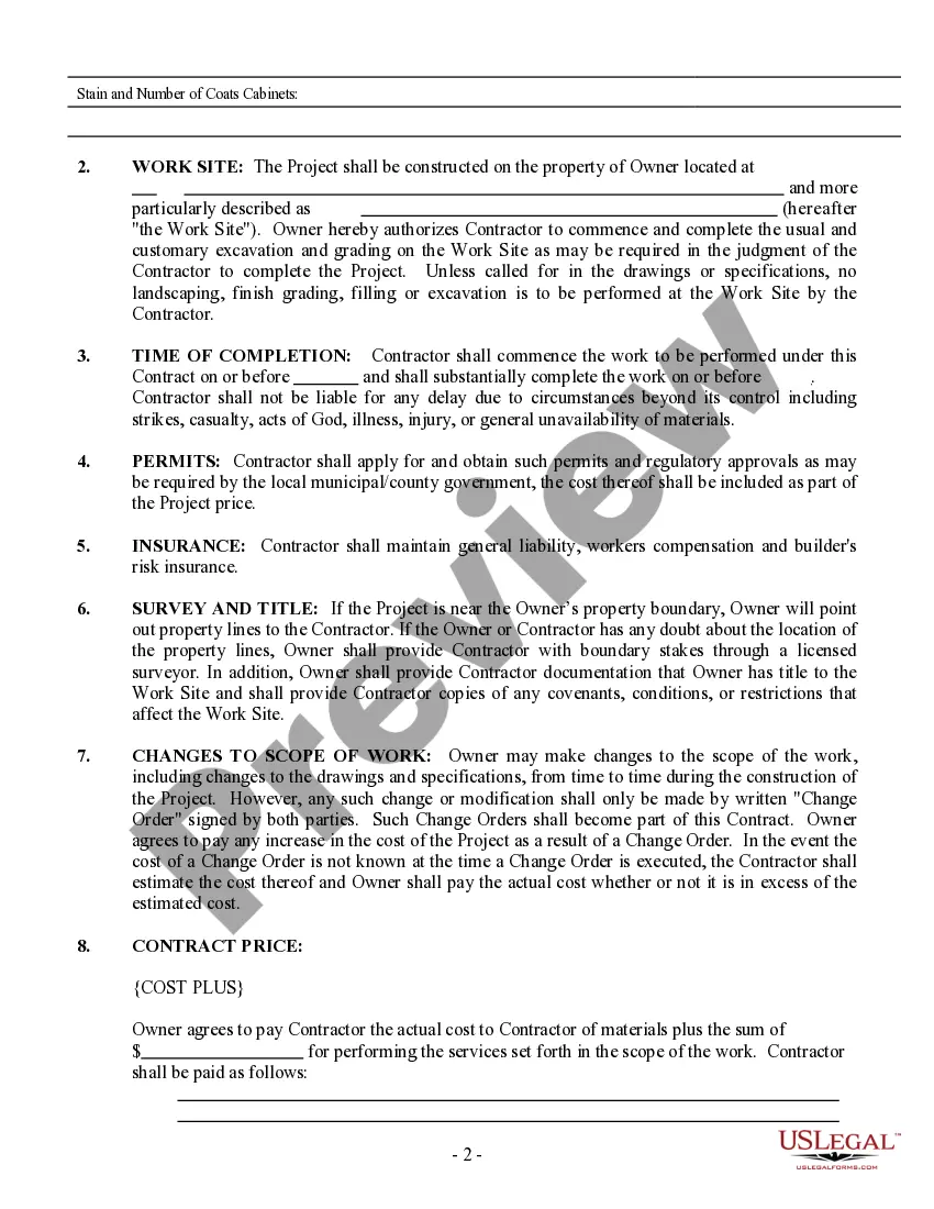 Preview Painting Contract for Contractor