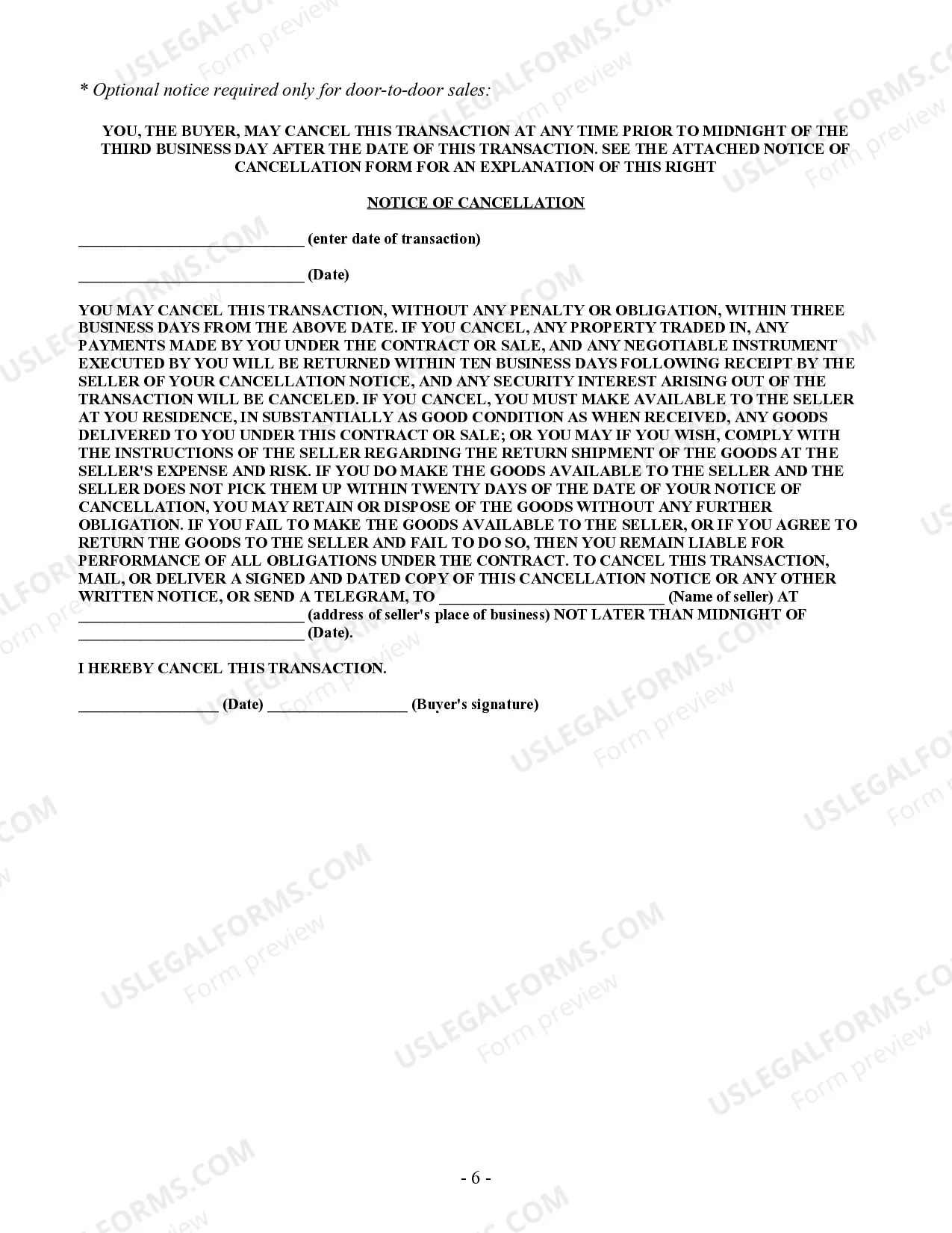 Preview HVAC Contract for Contractor