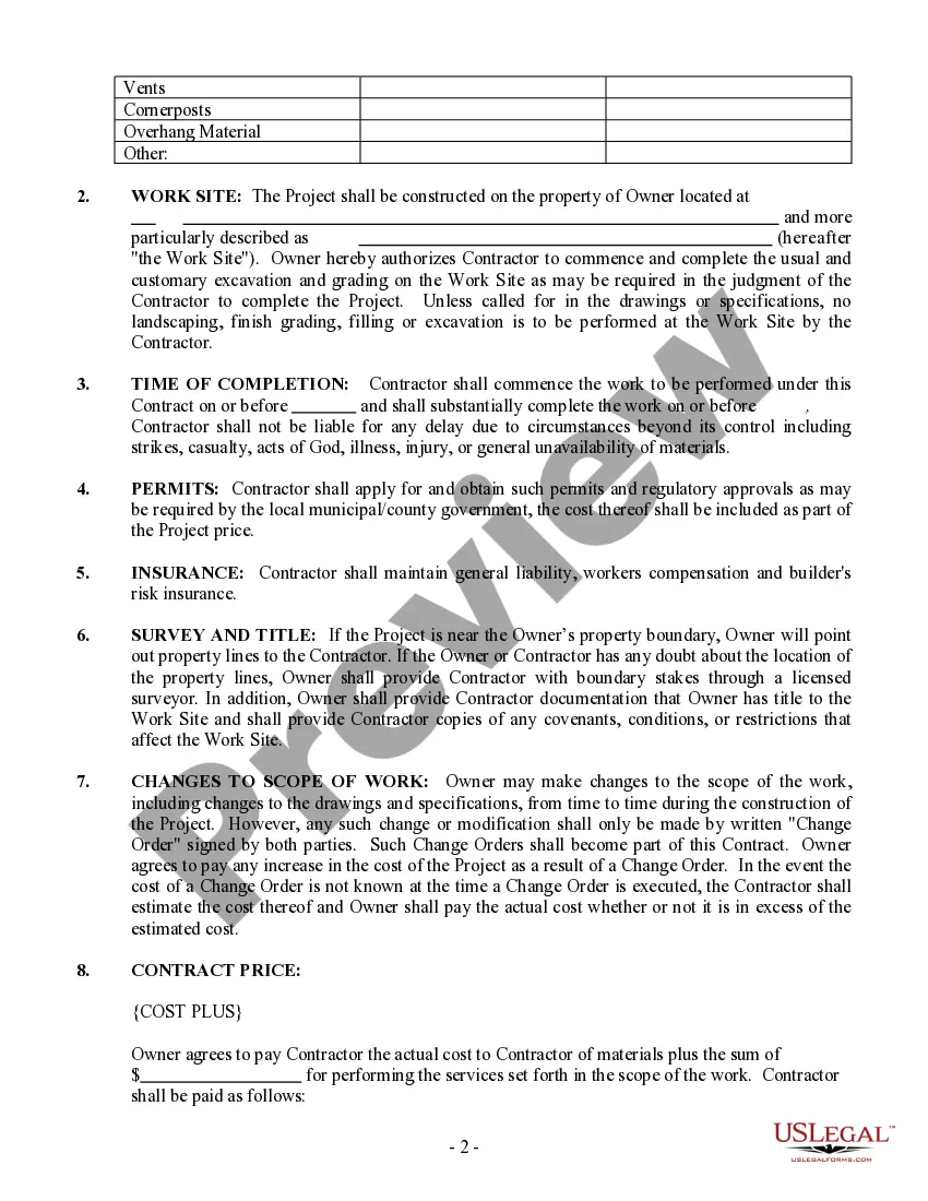 Get Siding Contract for Contractor Preview Siding Contract for Contractor