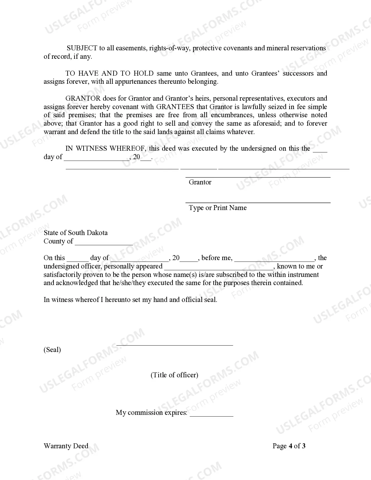 Preview Warranty Deed from Individual to Husband and Wife