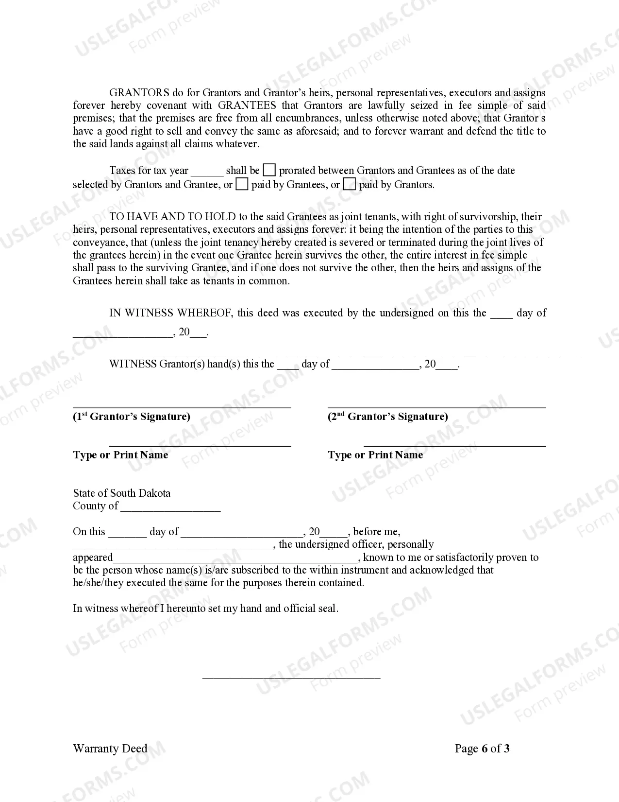 Preview Warranty Deed from Husband and Wife to Husband and Wife