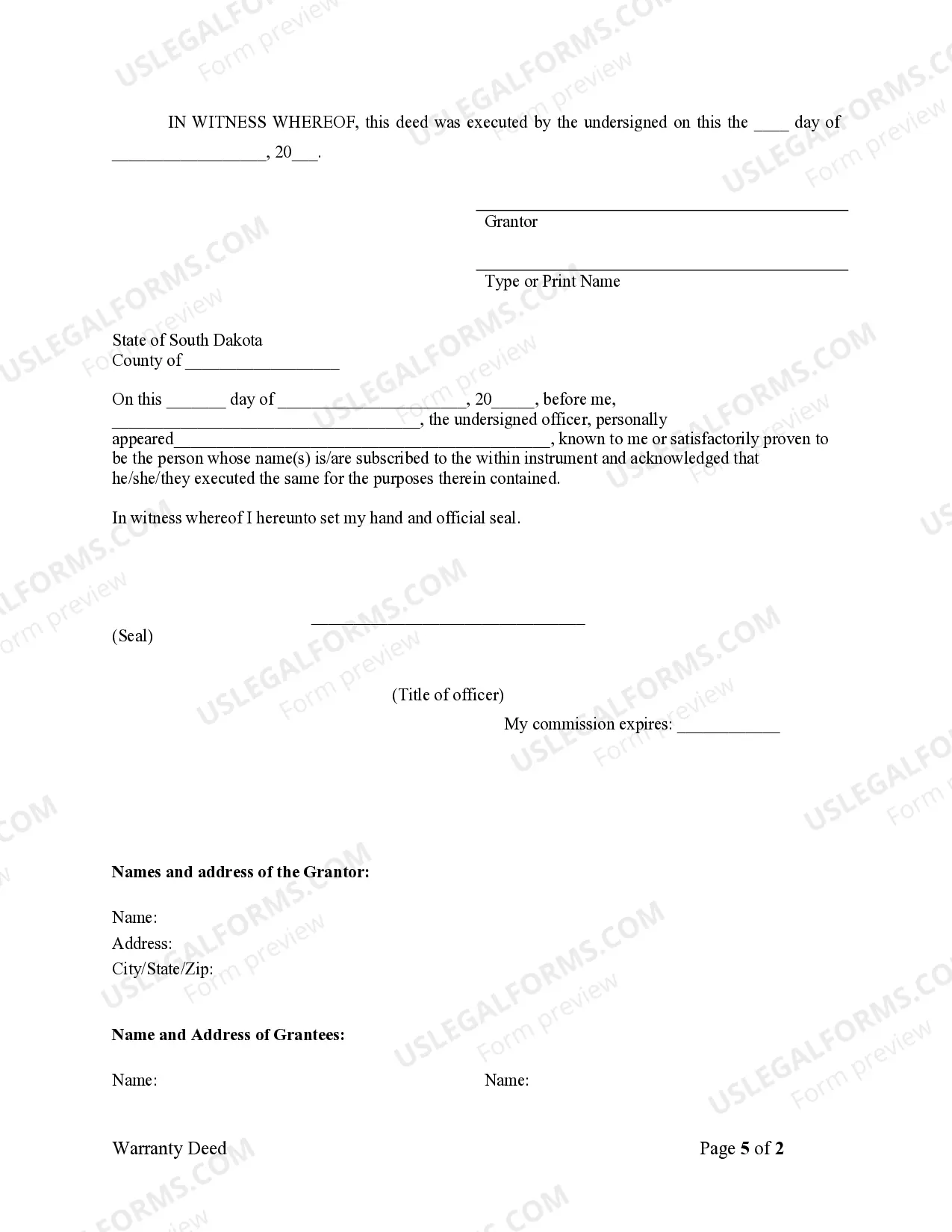 Preview Warranty Deed - One Individual to Two Individuals