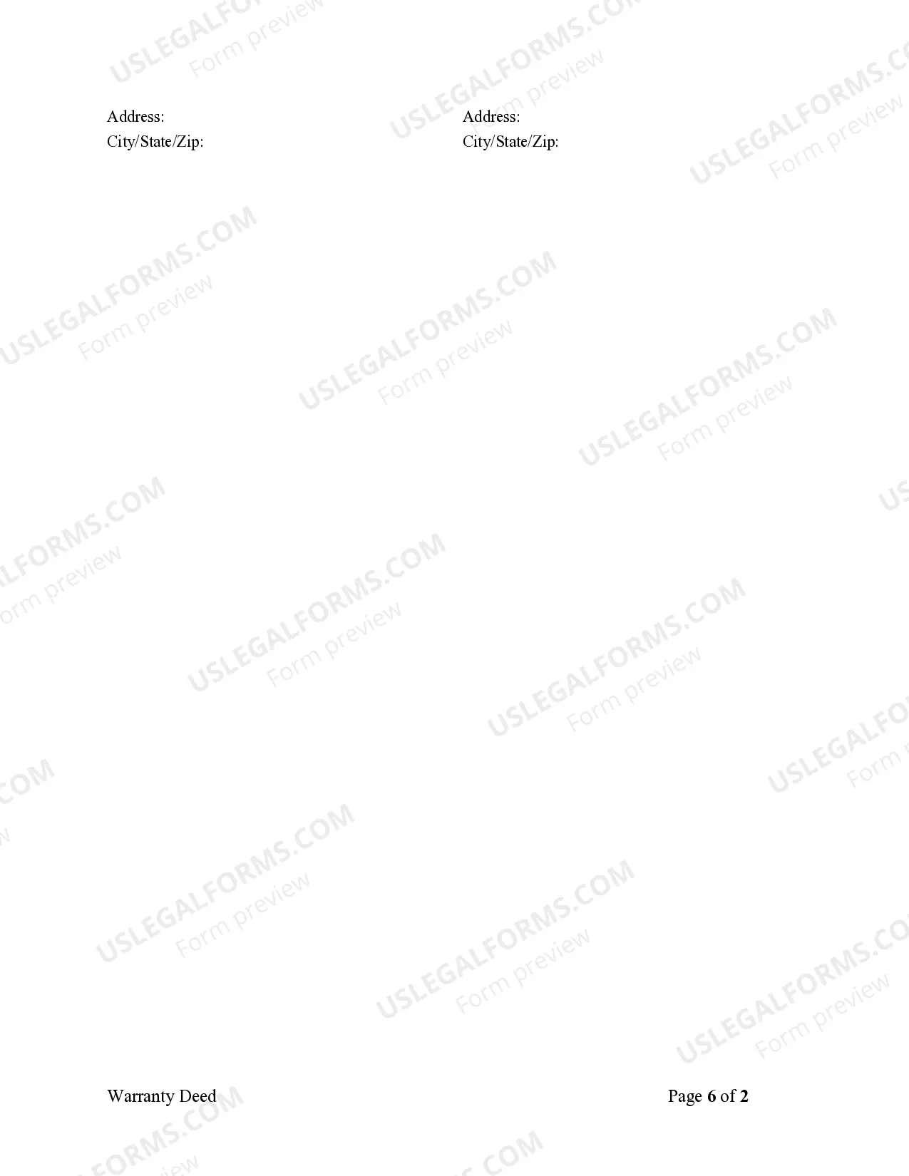 Preview Warranty Deed - One Individual to Two Individuals