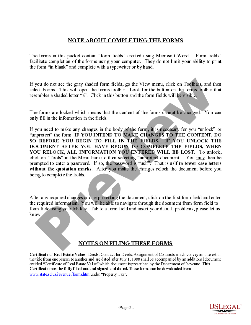 South Dakota Register Of Deeds Forsyth County US Legal Forms