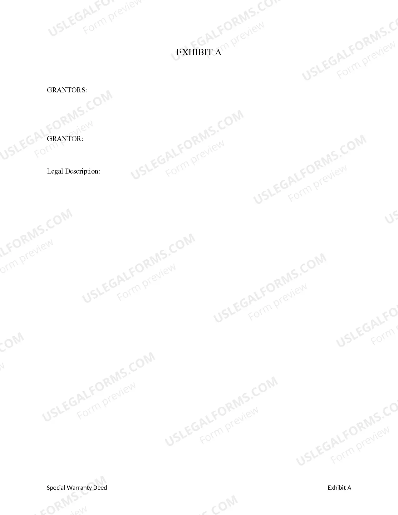 Preview Special Warranty Deed from Two Individuals to One Individual