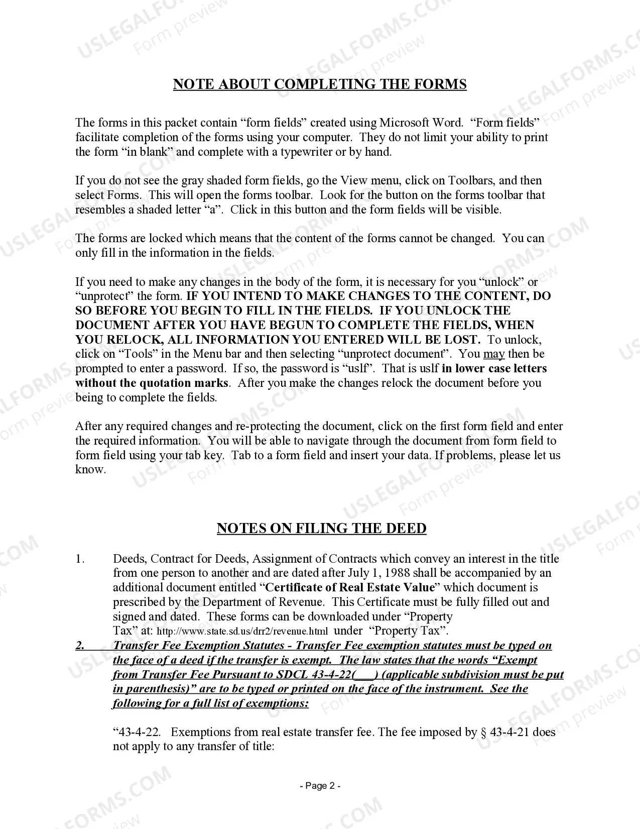 Preview Warranty Deed to Child Reserving a Life Estate in the Parents