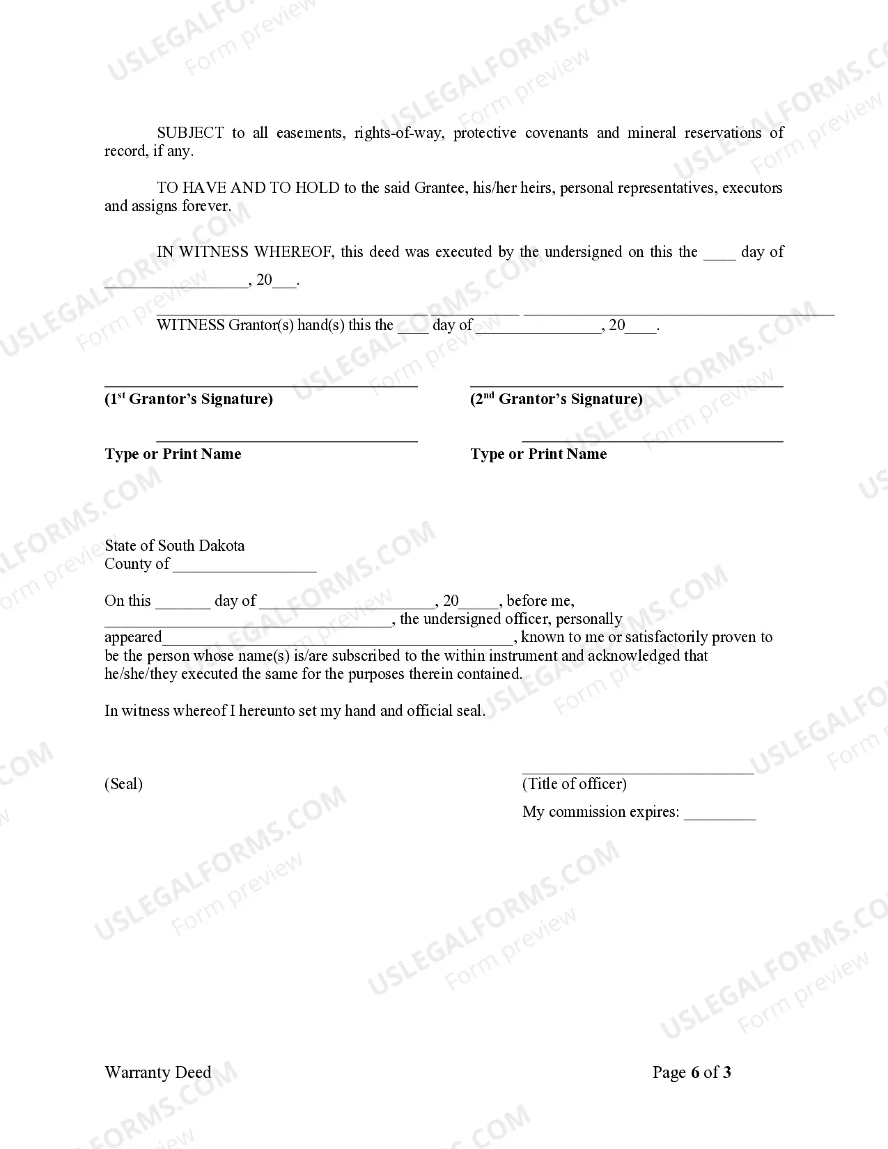 Preview Warranty Deed to Child Reserving a Life Estate in the Parents