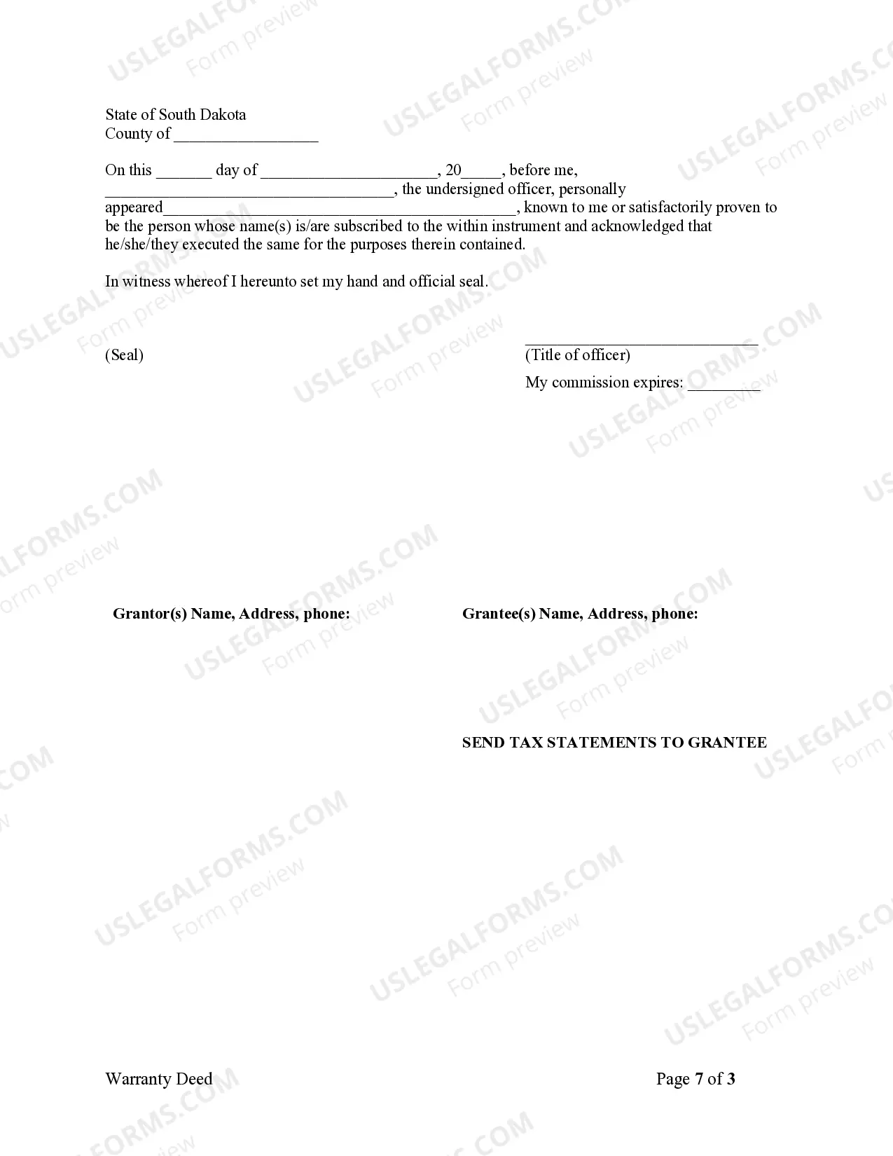 Preview Warranty Deed to Child Reserving a Life Estate in the Parents