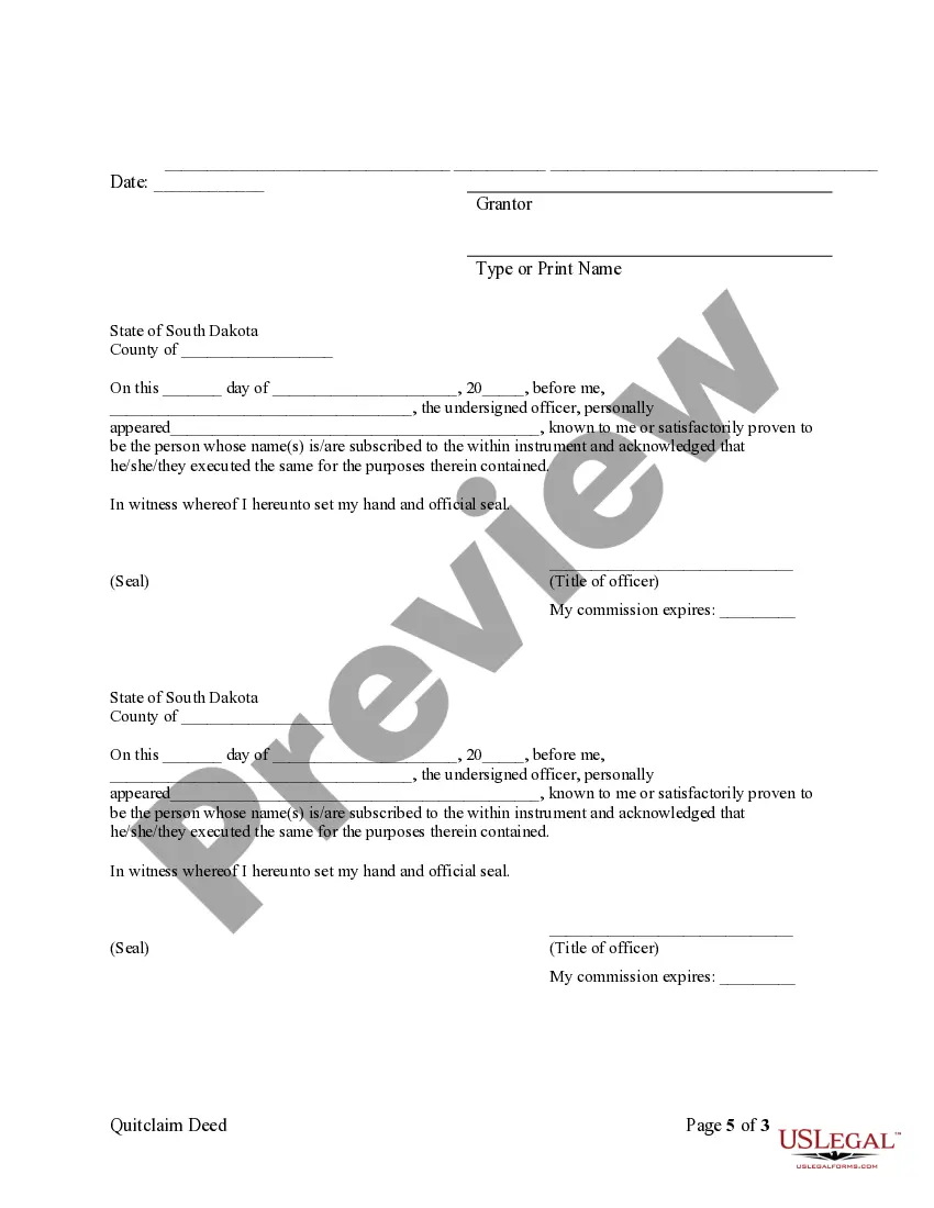 Preview Quitclaim Deed by Two Individuals to LLC