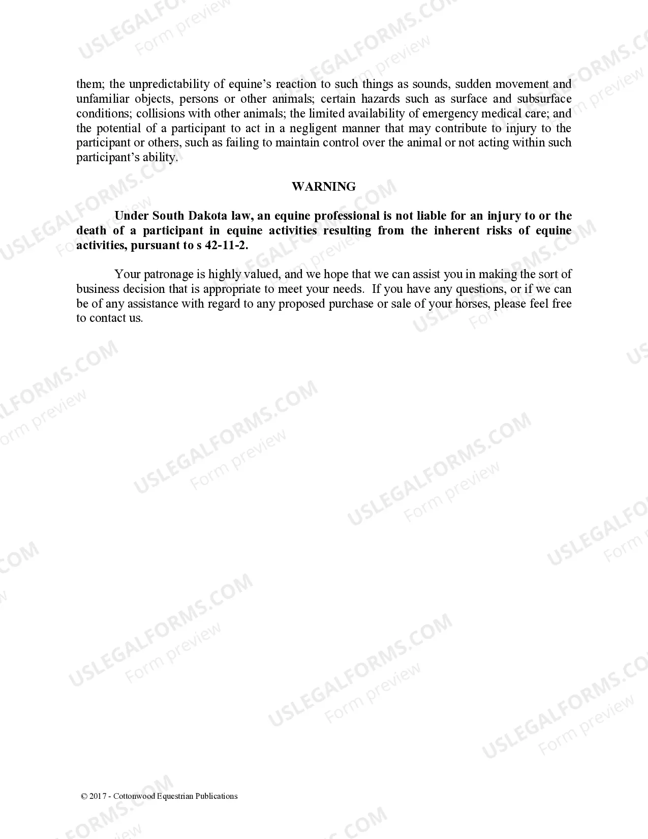 Preview Pre-Purchase Recommendations - Horse Equine Forms