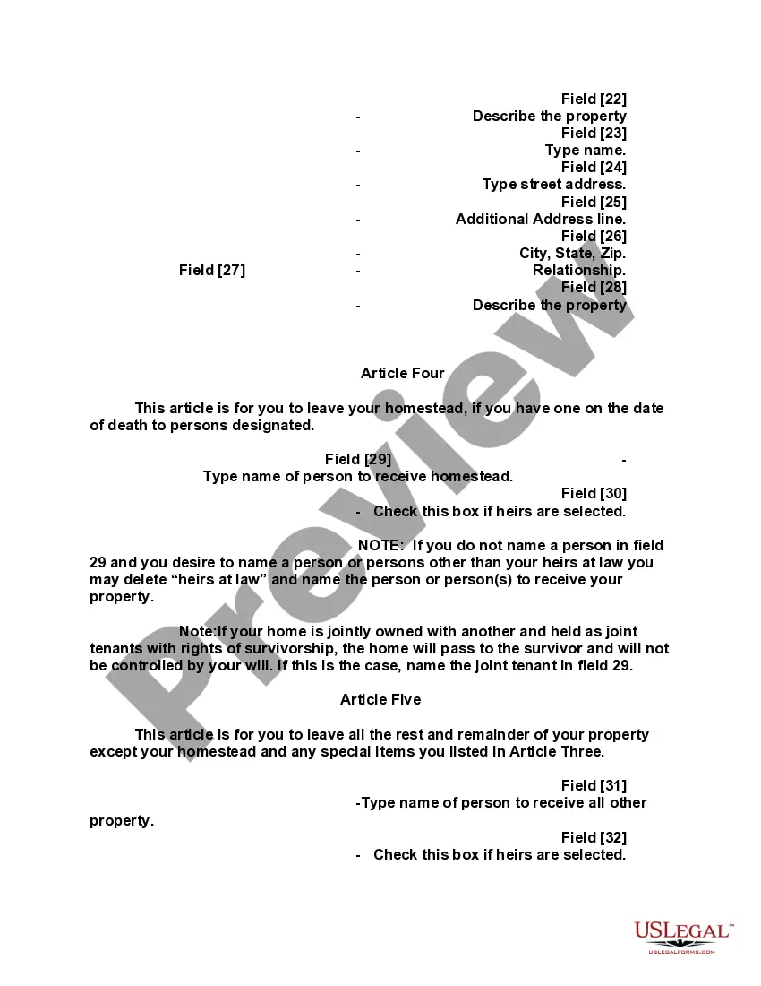 Preview Mutual Wills containing Last Will and Testaments for Man and Woman living together not Married with No Children