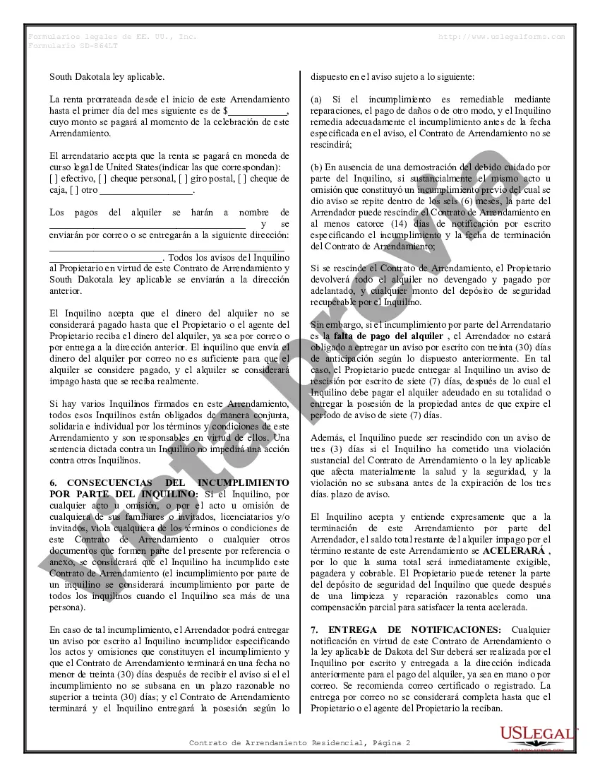 Preview Contrato de arrendamiento de alquiler residencial