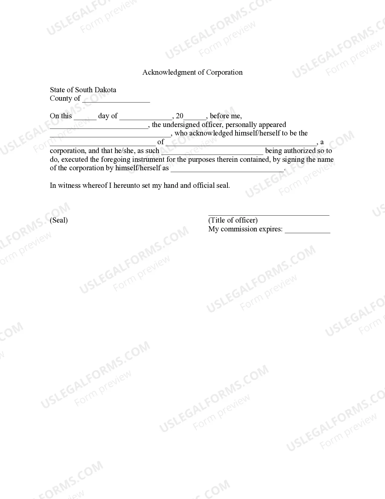 Preview Bill of Sale without Warranty by Corporate Seller