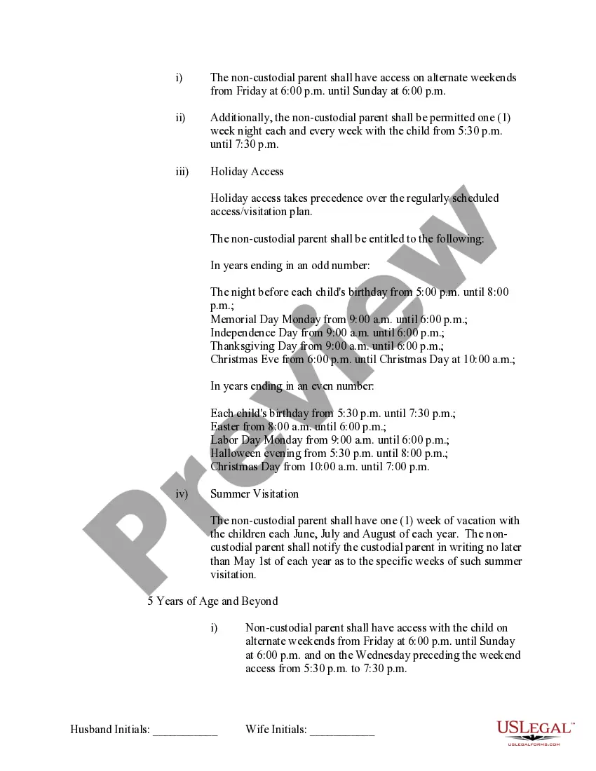 Preview Marital Domestic Separation and Property Settlement Agreement Minor Children no Joint Property or Debts effective Immediately