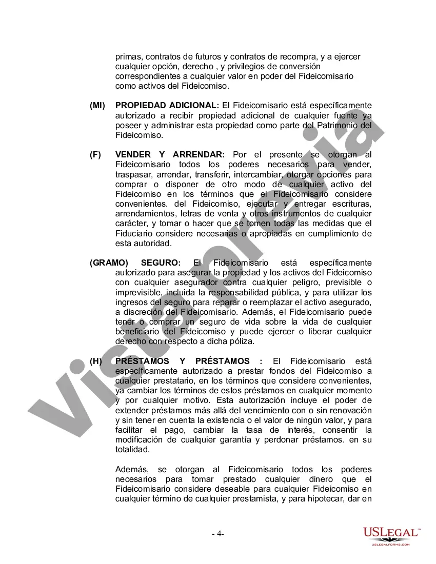 Preview Fideicomiso en vida para esposo y esposa sin hijos