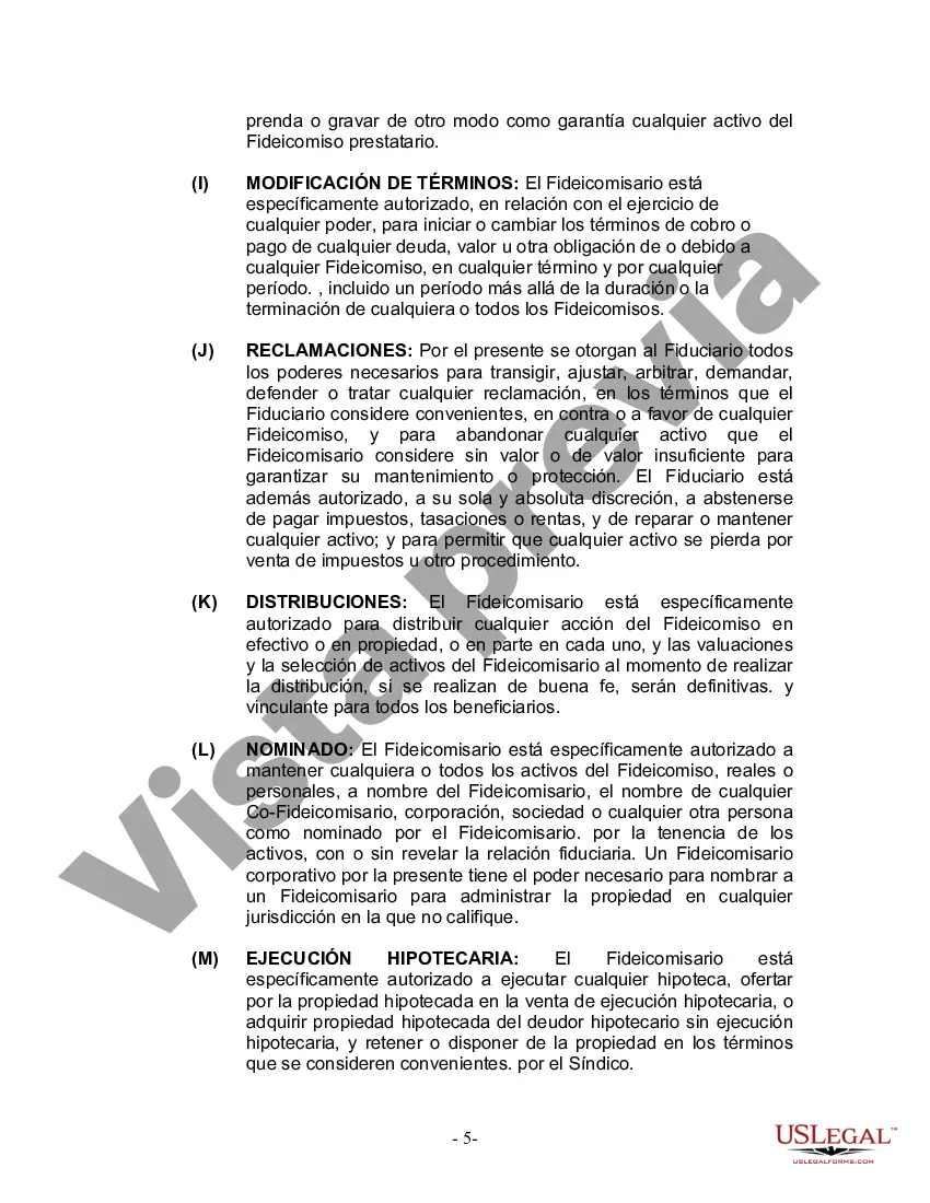 Preview Fideicomiso en vida para esposo y esposa sin hijos