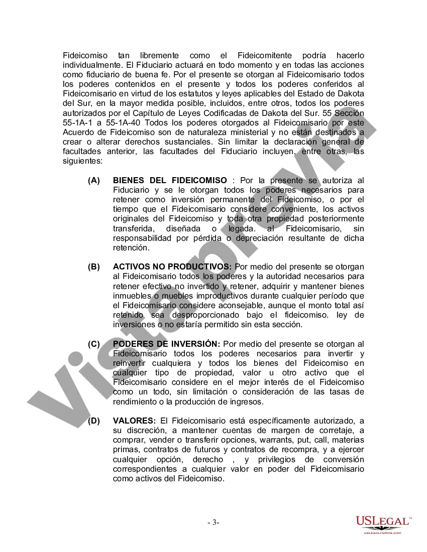 Preview Fideicomiso en Vida para Individuos Solteros, Divorciados o Viudos o Viudos sin Hijos