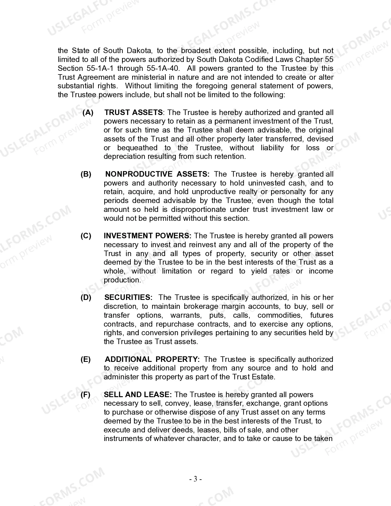 Preview Living Trust for Husband and Wife with One Child