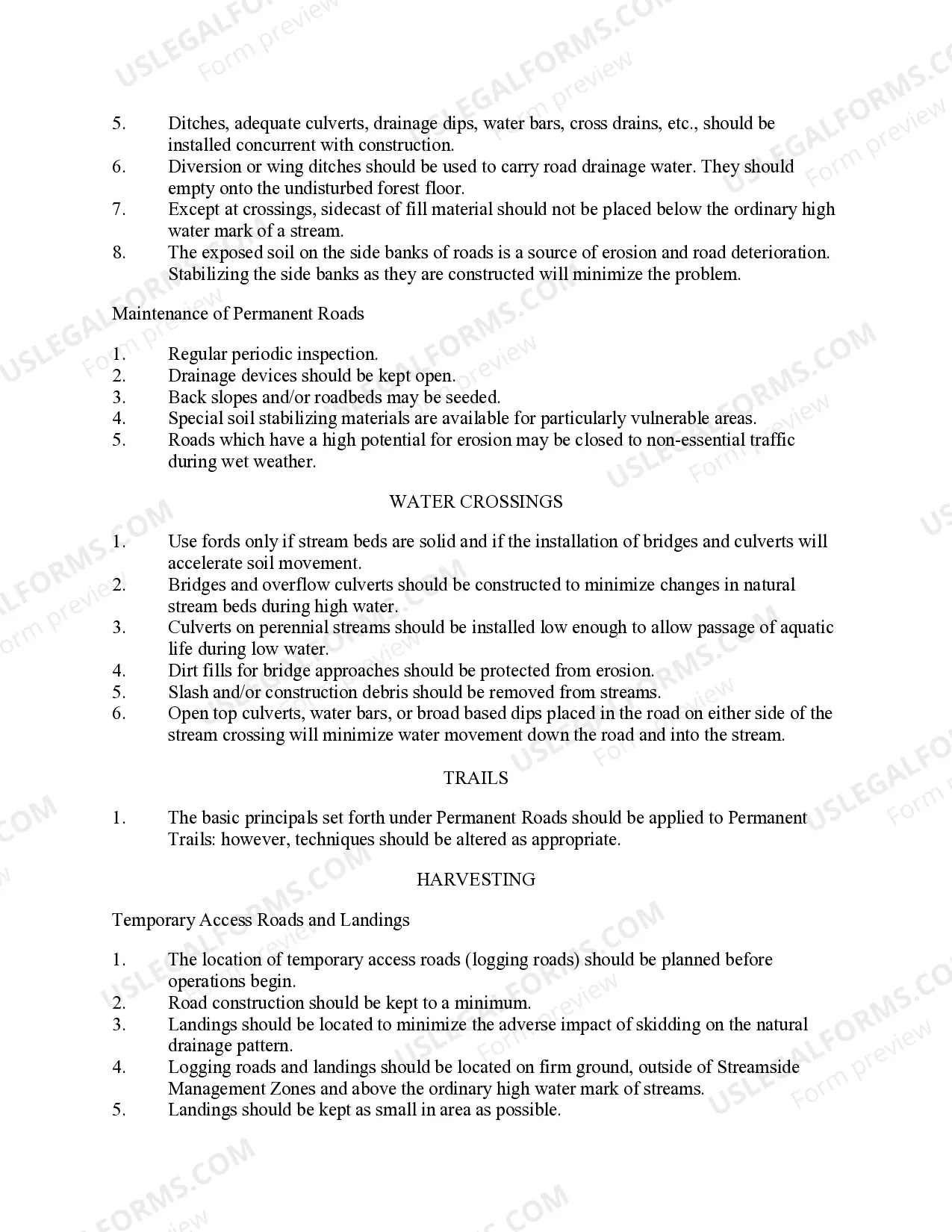 Preview South Dakota Timber Sale Contract