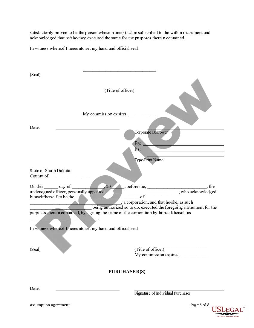 Preview Assumption Agreement of Mortgage and Release of Original Mortgagors