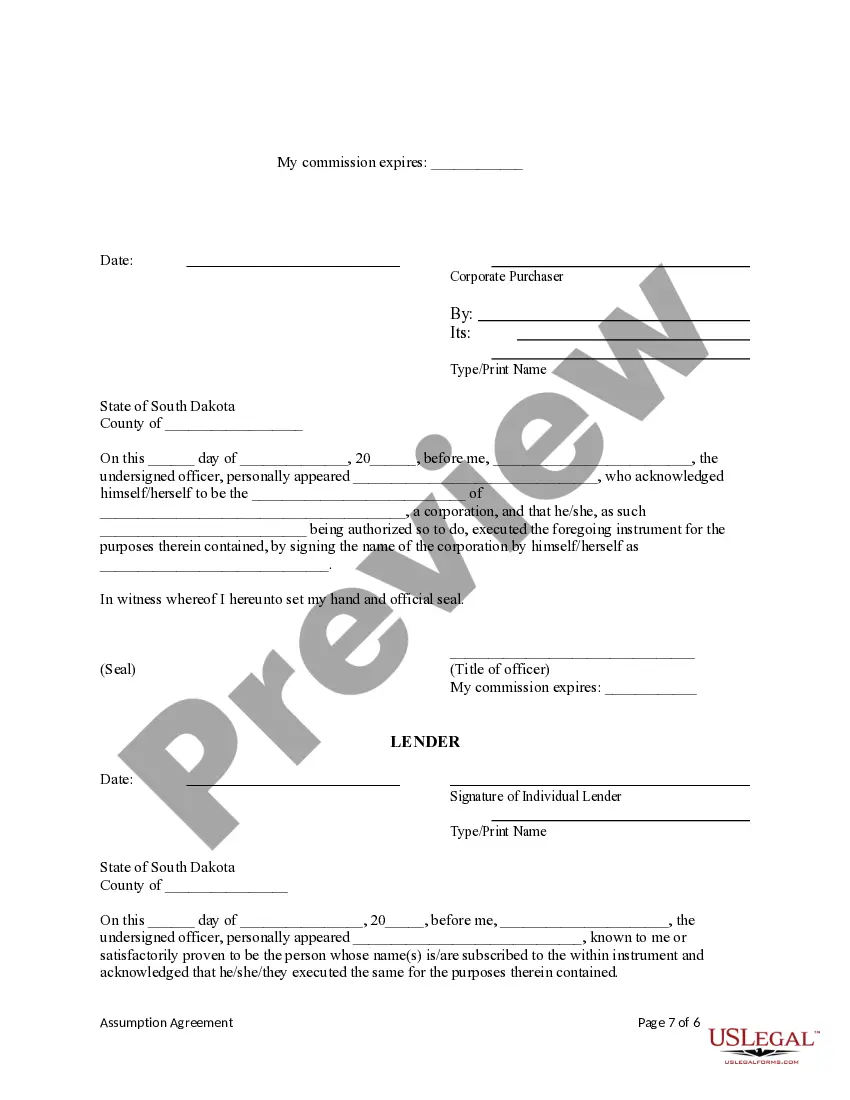 Preview Assumption Agreement of Mortgage and Release of Original Mortgagors
