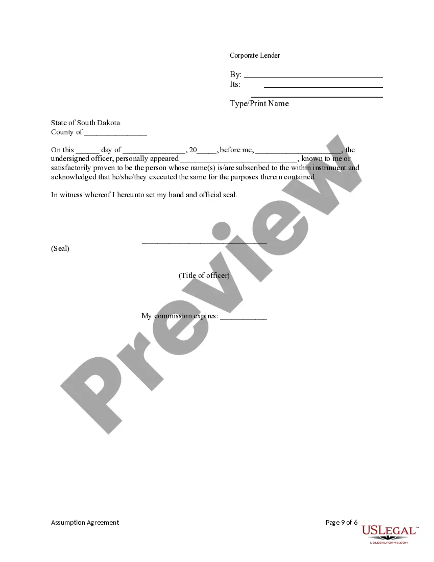 Preview Assumption Agreement of Mortgage and Release of Original Mortgagors