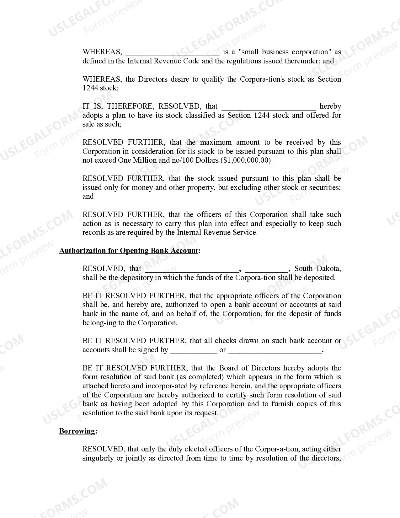 Preview Minutes for Organizational Meeting