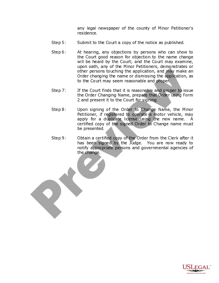 Preview South Dakota Name Change Instructions and Forms Package for a Family