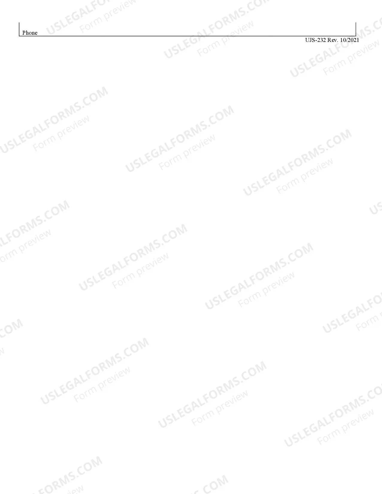 Preview Civil Case Filing Statement