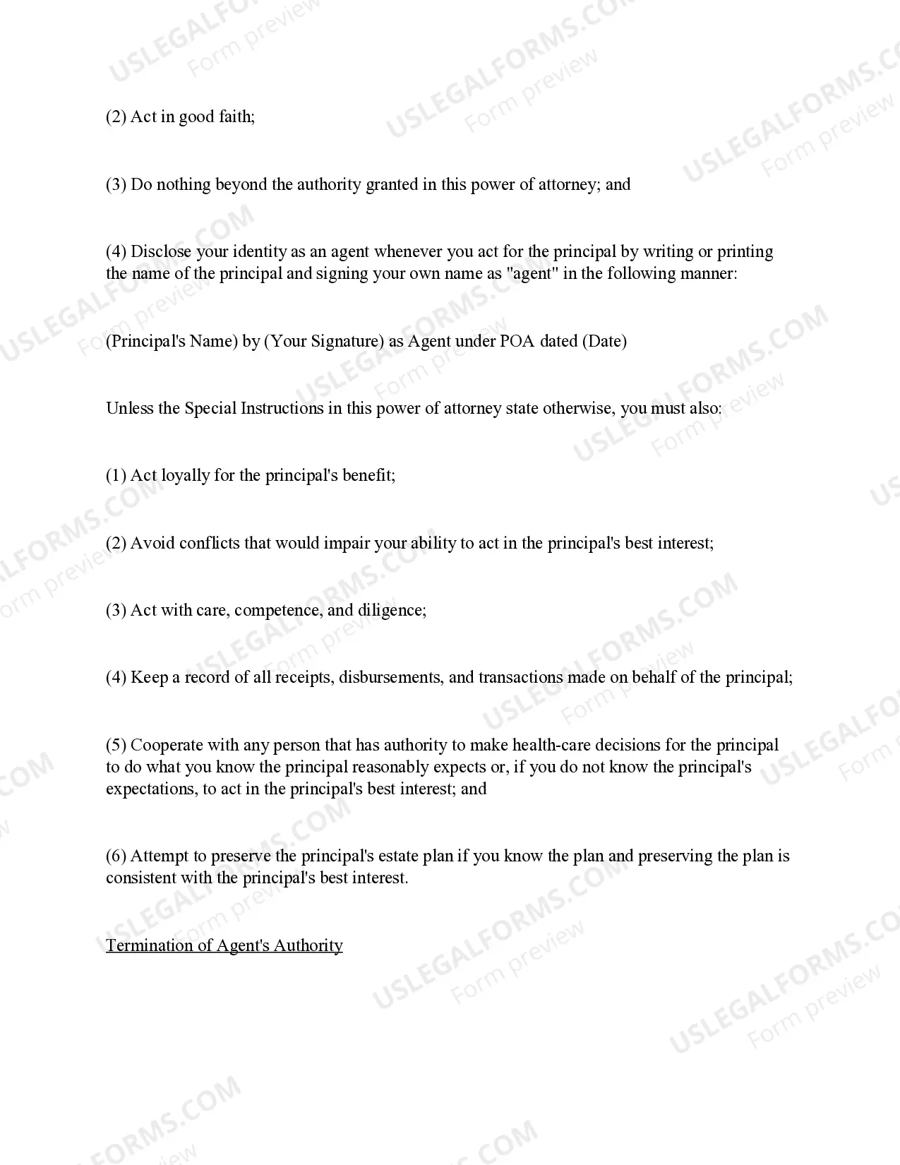 Preview Statutory General Power of Attorney - South Dakota