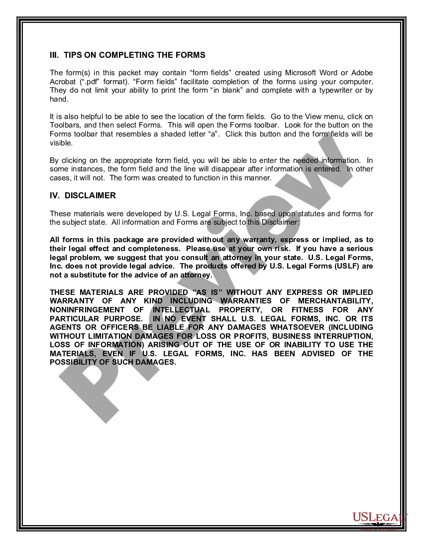 Preview South Dakota Hunting Forms Package