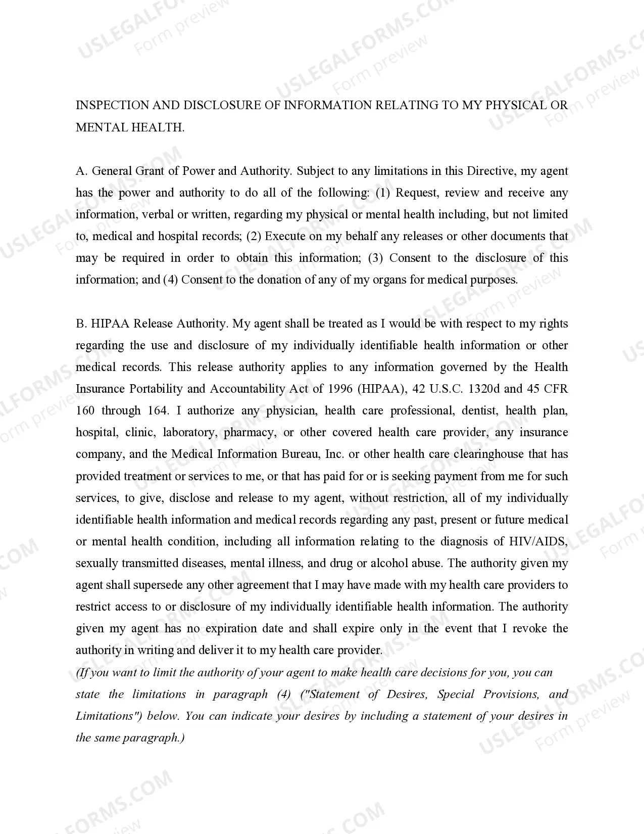 Preview Power of Attorney for Health Care - Durable Power of Attorney for Healthcare