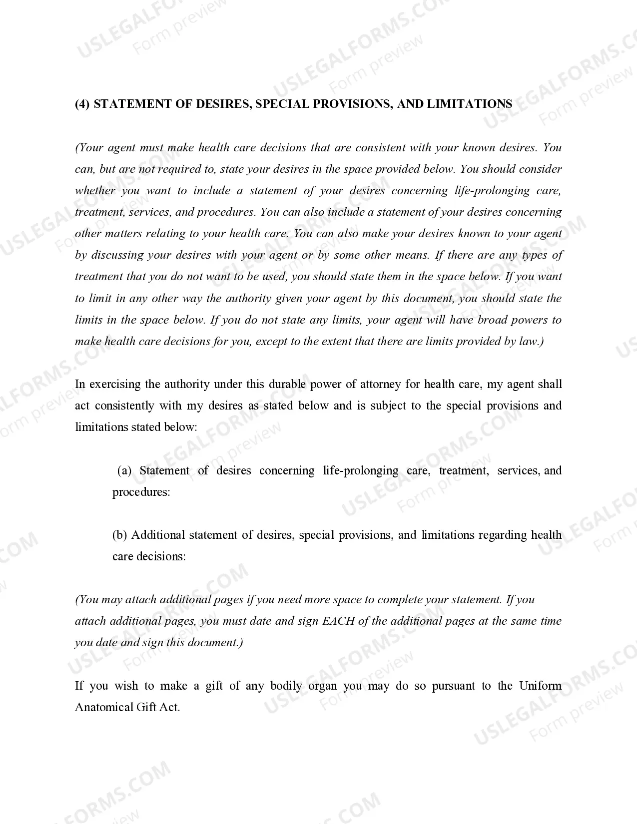 Preview Power of Attorney for Health Care - Durable Power of Attorney for Healthcare