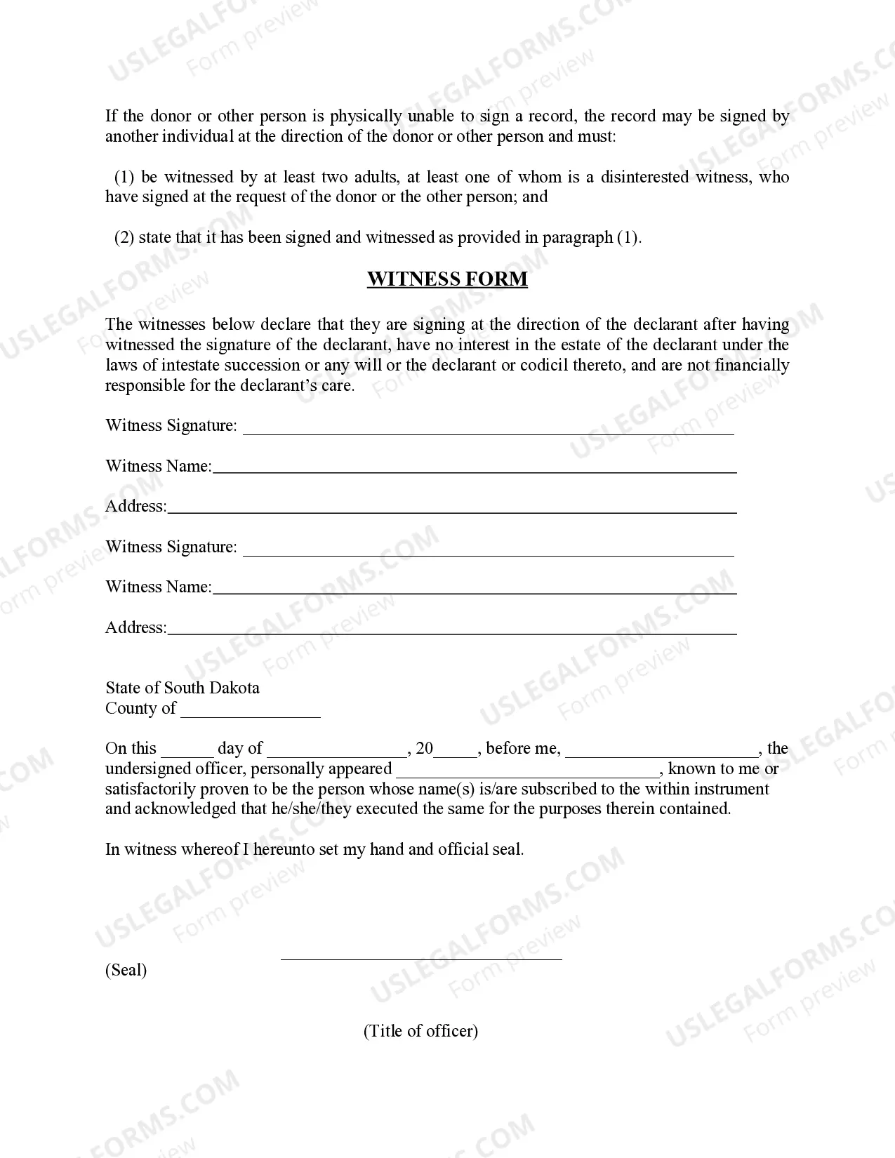 Preview Revised Uniform Anatomical Gift Act Donation