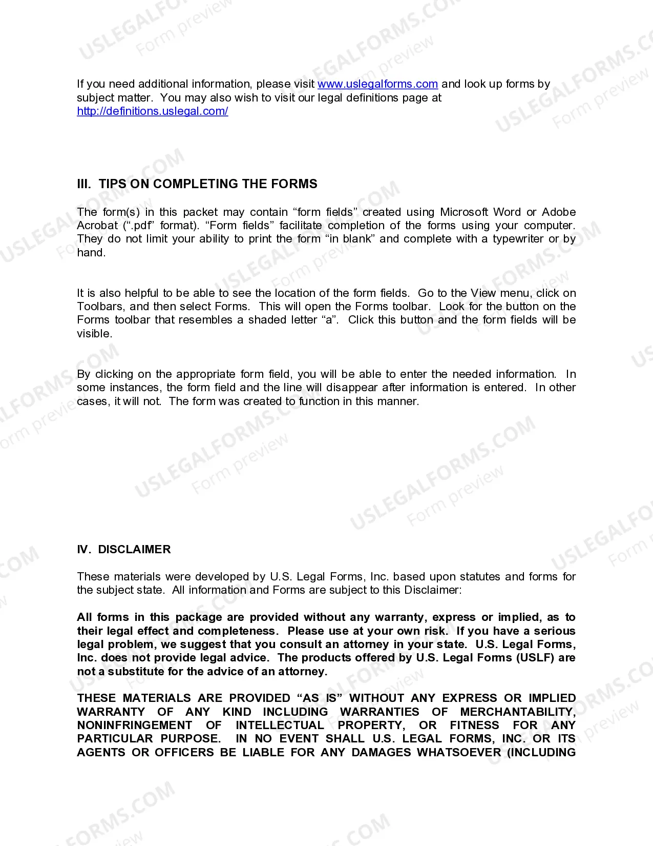 Preview South Dakota Living Wills and Health Care Package