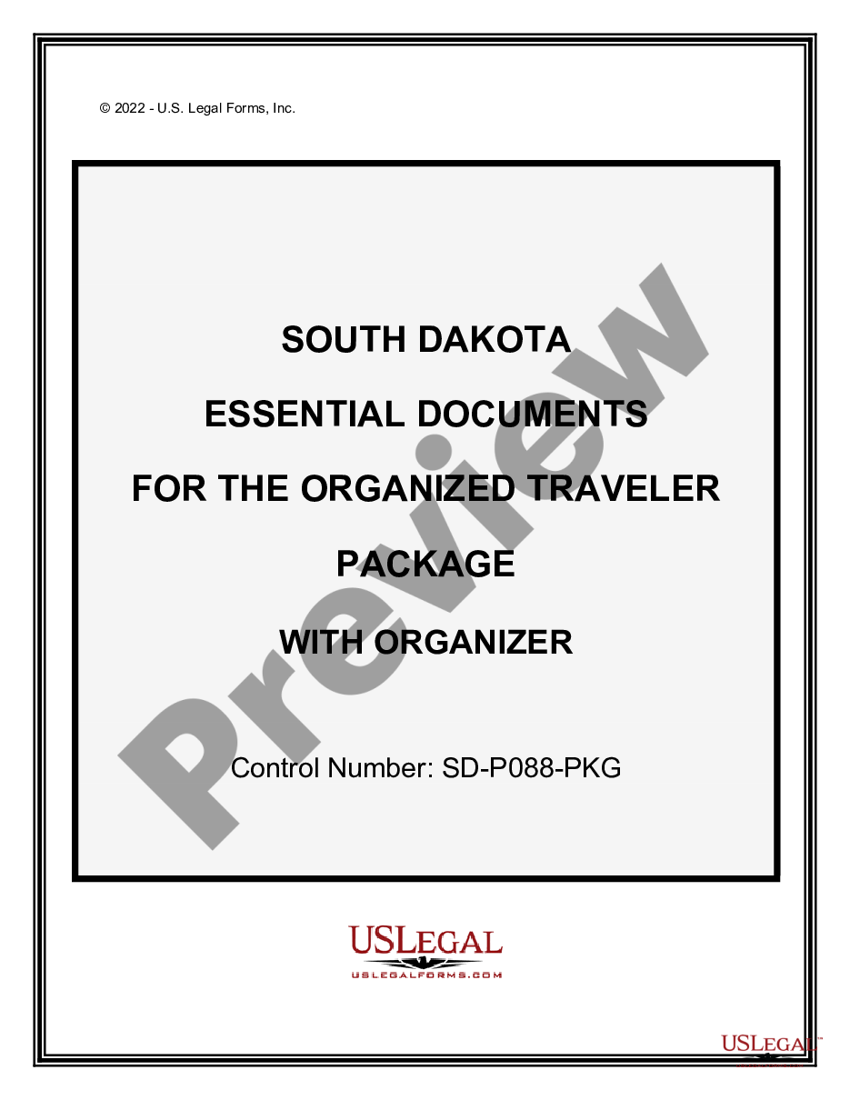form Essential Documents for the Organized Traveler Package with Personal Organizer preview