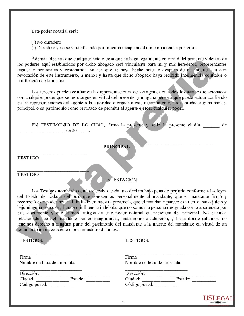 Preview Poder Notarial Limitado para Transacciones de Acciones y Poderes Corporativos