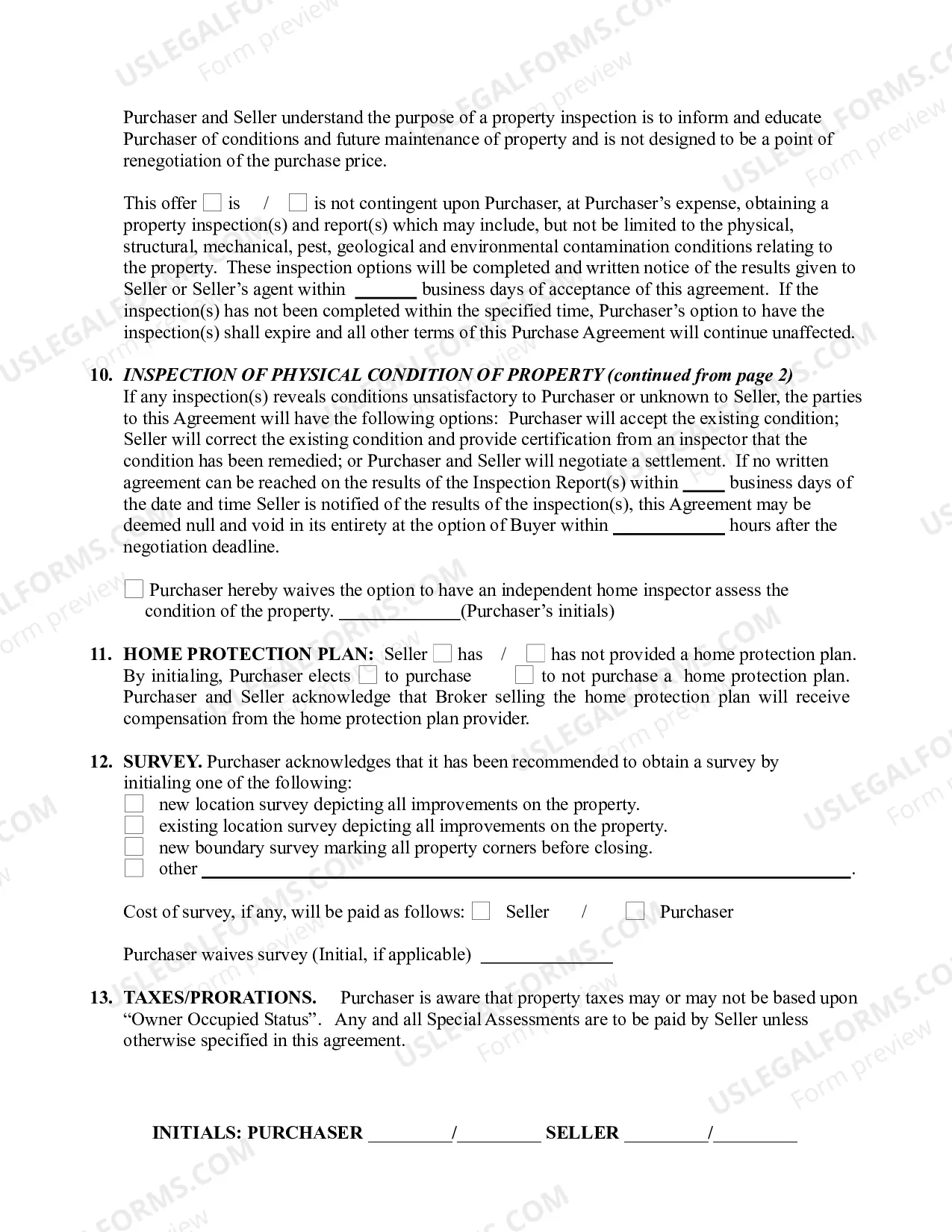 Preview Real Estate Purchase Agreement