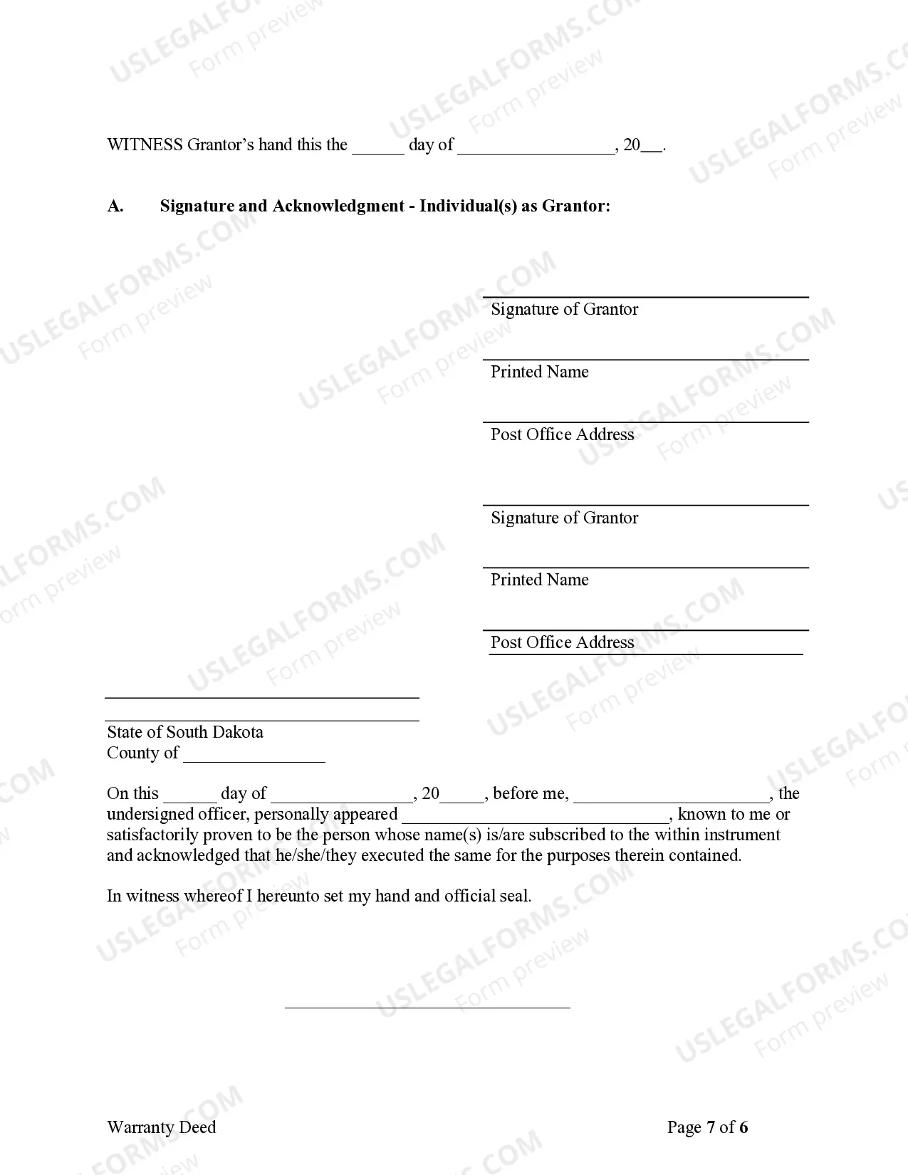 Preview Warranty Deed from Limited Partnership or LLC is the Grantor, or Grantee