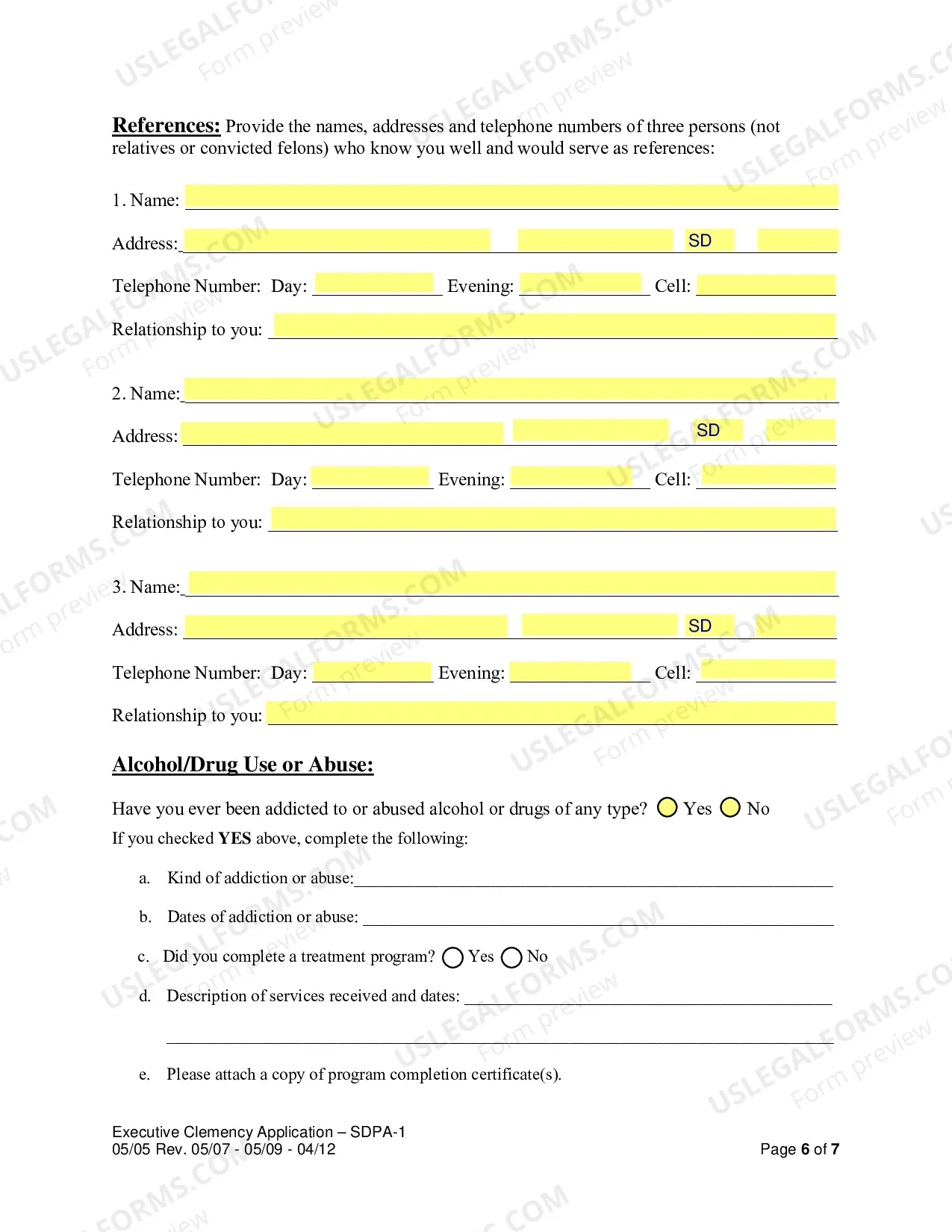 Preview Application for Executive Clemency